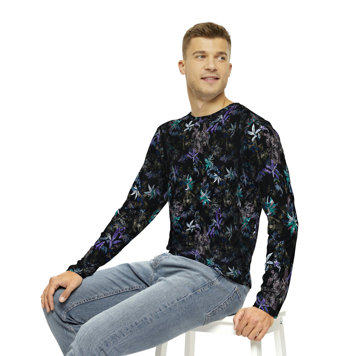 Blue Pikake Long Sleeve Shirt