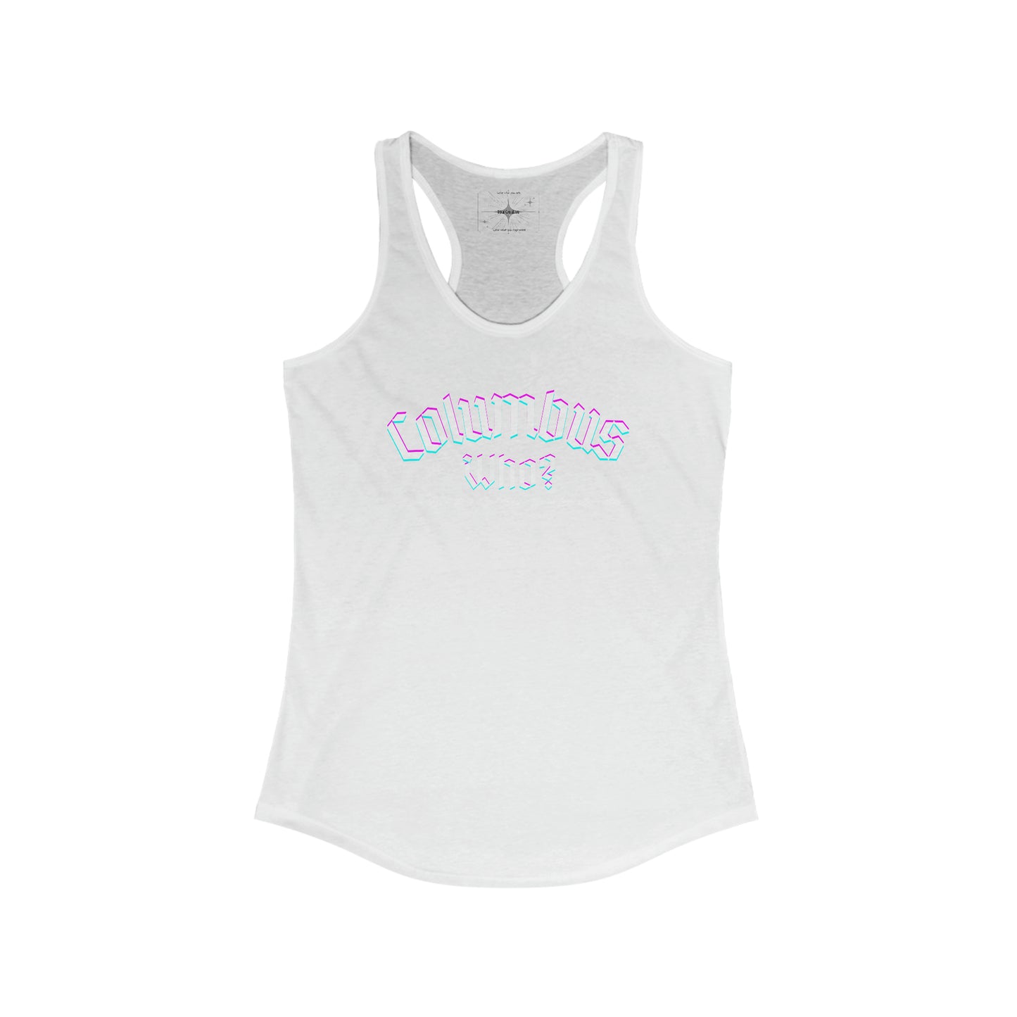 Copy of Who? Flowy Racerback Tank