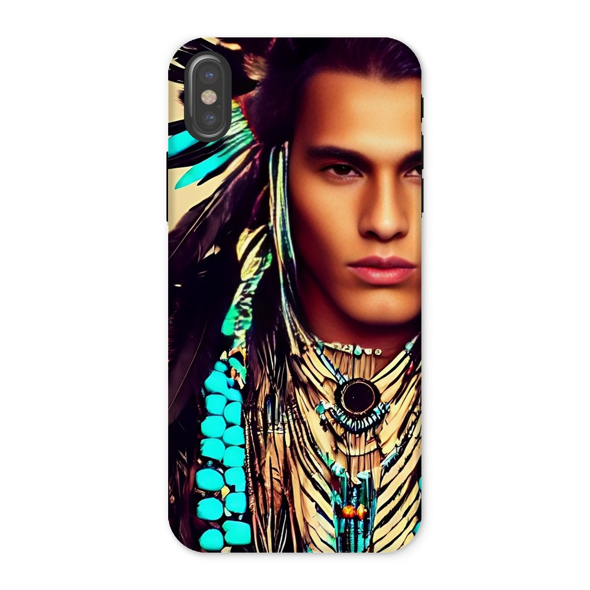 Turquoise Boy Tough Phone Case