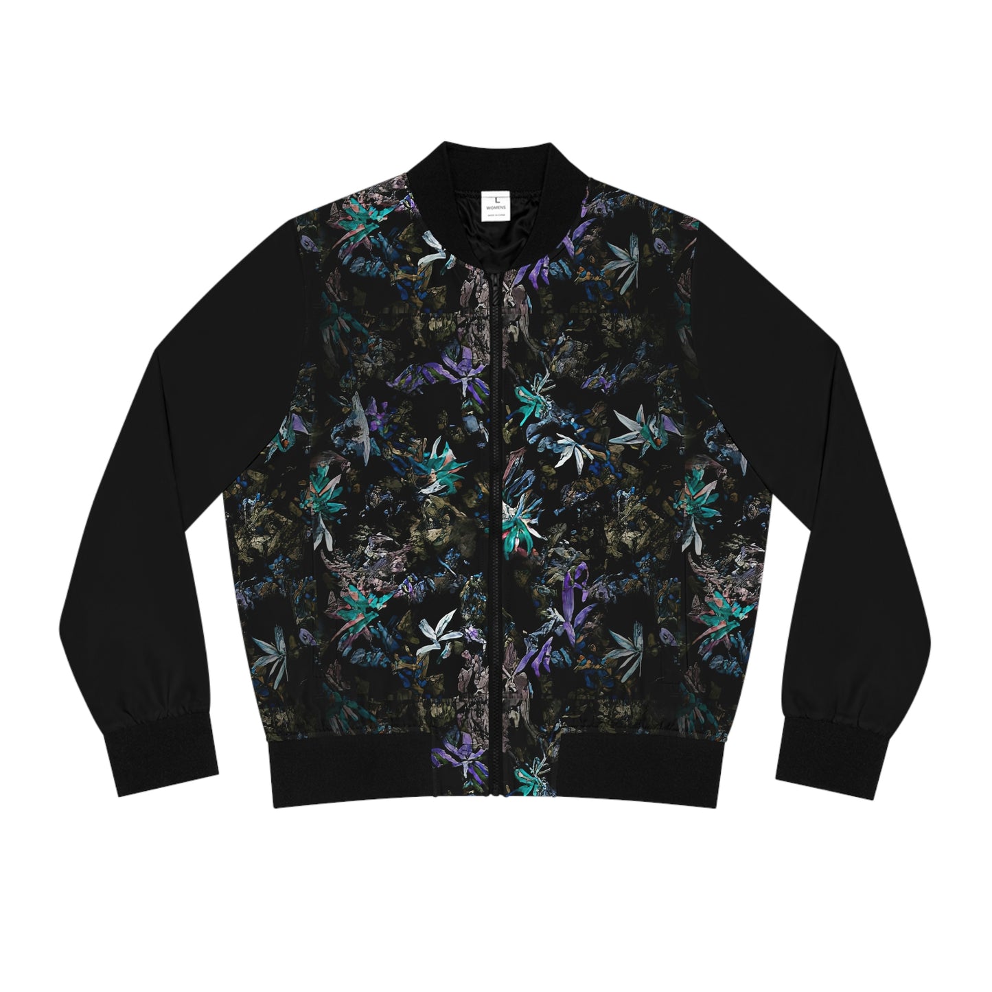Blue Pikake Women's Bomber Jacket