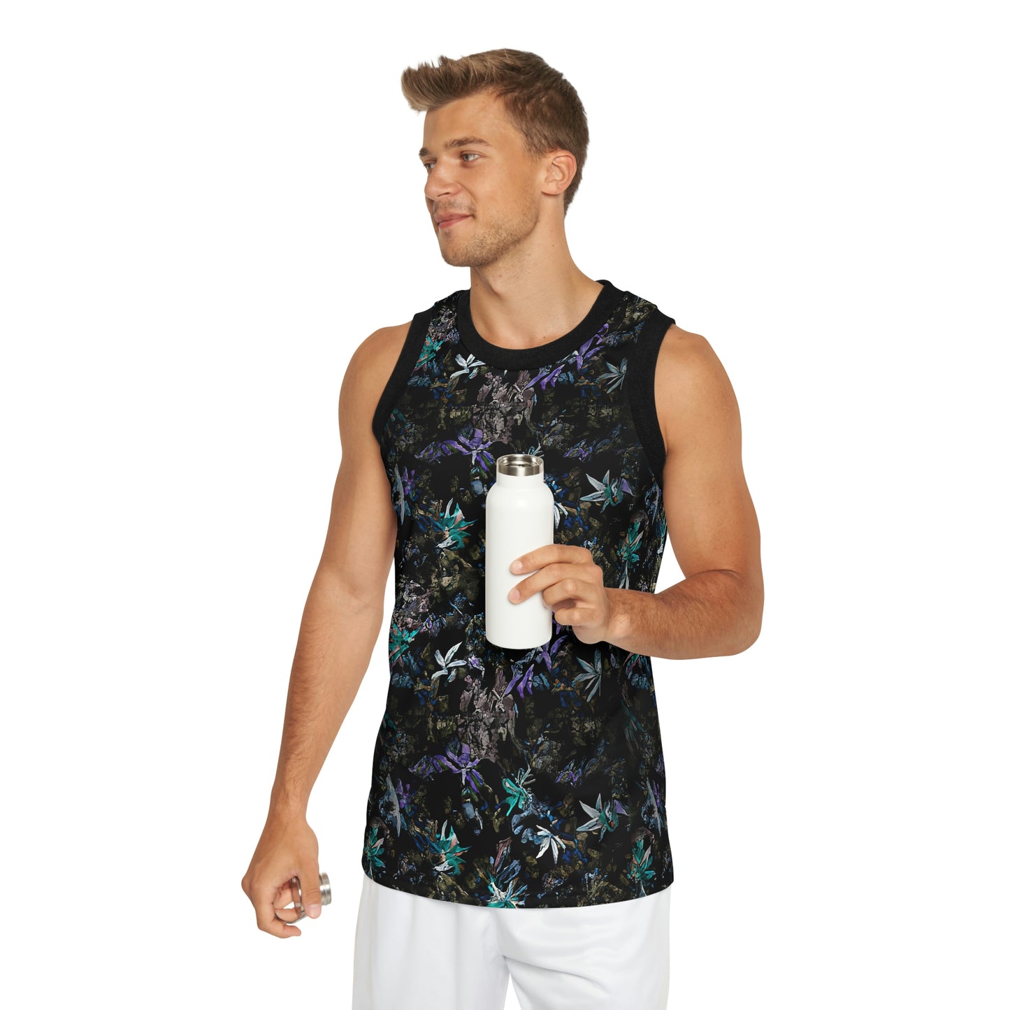 Blue Pikake Basketball Jersey