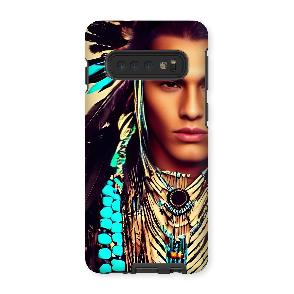 Turquoise Boy Tough Phone Case