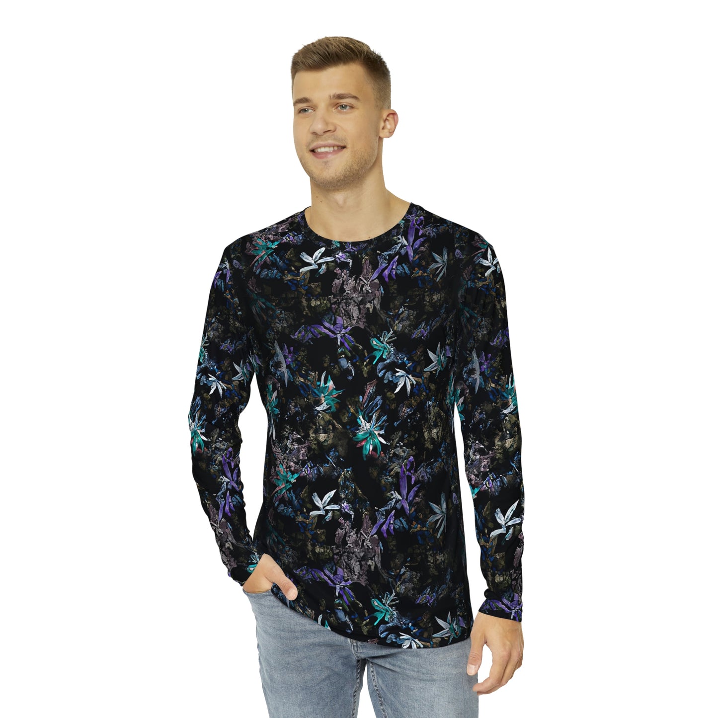 Blue Pikake Long Sleeve Shirt